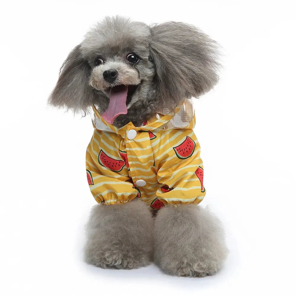 Dog Raincoat Dog Hooded Poncho 4 Legs Dog Rain Jacket with D Leash Ring Waterproof Dog Rain Clothes for Small Medium Dogs Nova Trendz