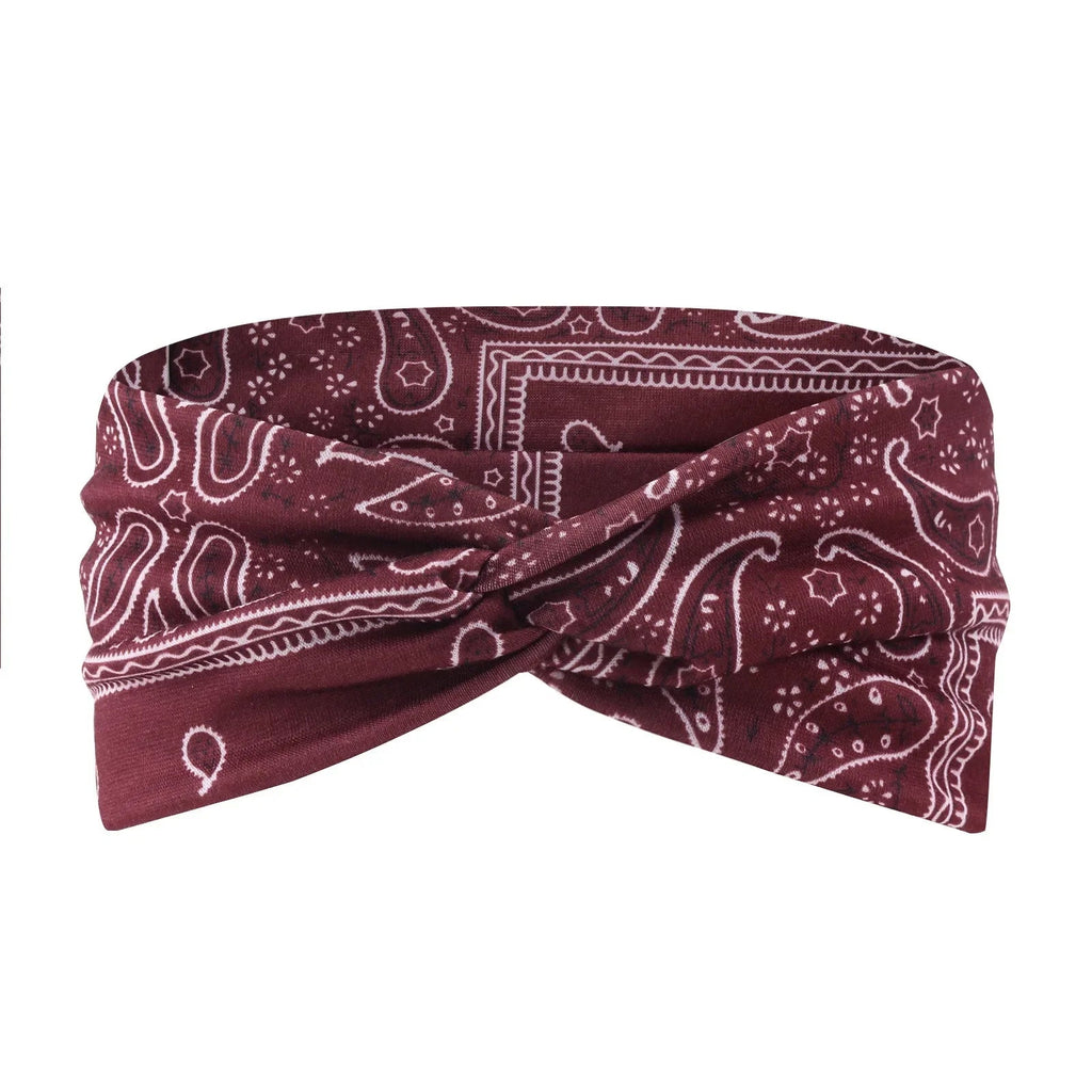 New Yoga Hair Tie Women's Crossnut Headband European and American Print Fashion Hairband Hair Accessories  Sports Headband Nova Trendz