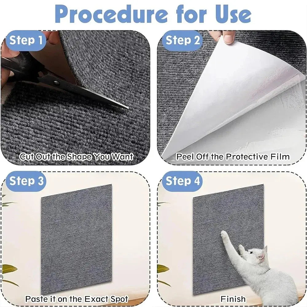 Cats Scratching Mat Accessories for Cats Sofa Tape Self Adhesive Carpet Cats Pet Products Tower Scratcher Post Scraper Supplies - Nova Trendz