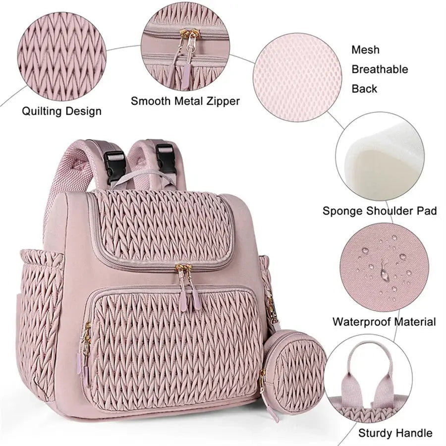 Mommy Bag Large Capacity Organizer For Baby Diapers Outdoor Stroller Hanging Bags Maternity Women Fashion Backpack Lightweight Nova Trendz