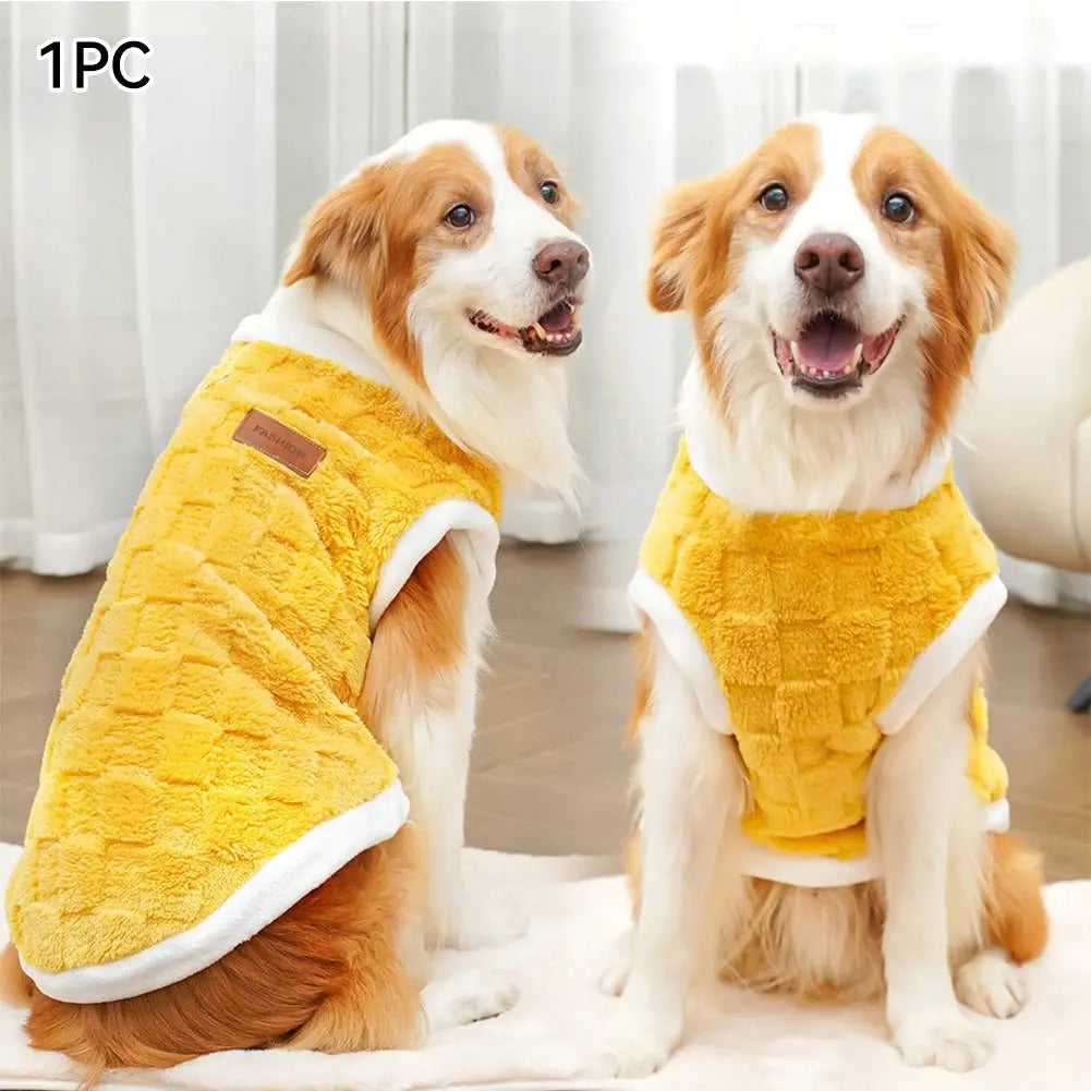 Big Dogs Clothes Winter Warm Sweater S-6XL Size Pet Clothing Golden Retriever Dog Coats Sweatshirt Pets Puppy Pullover Vest - Nova Trendz