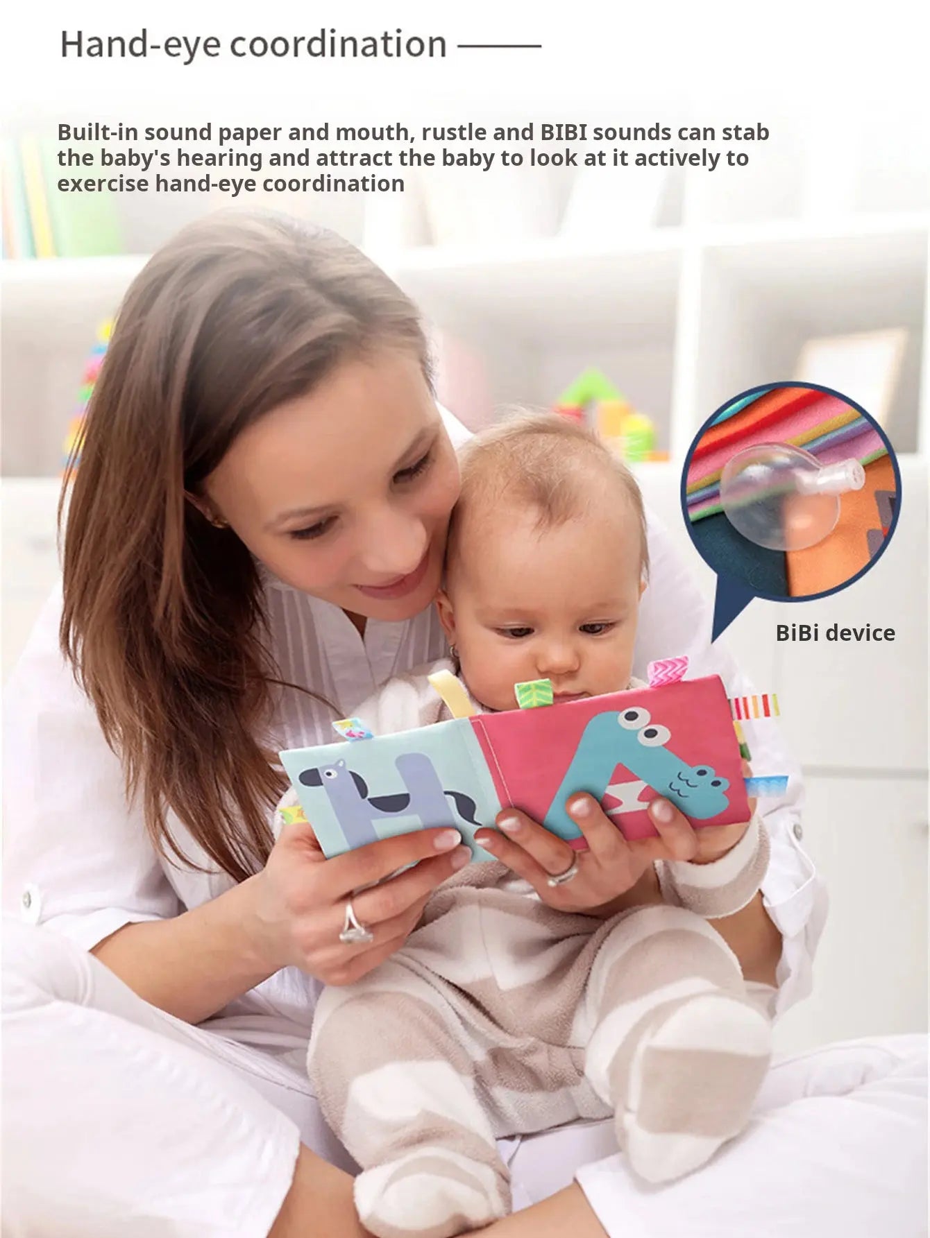 Baby Cloth Books Development Baby Toys Enlightenment Early Educational Toys 0-12 Months Kids Fruits Animal Numbers Cloth Book - Nova Trendz
