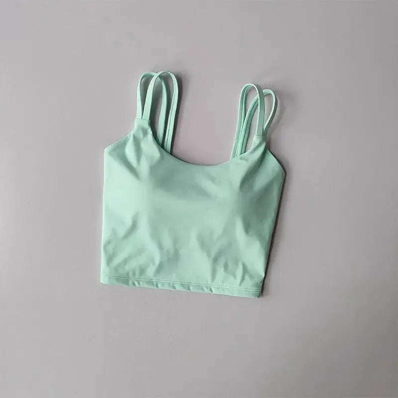 Women's Sports Bras Fitness Top, Sexy Lingerie, Push Up Fixed Pad, Yoga Bra, Back knotted Underwear, Running Vest, Gym Tops - Nova Trendz