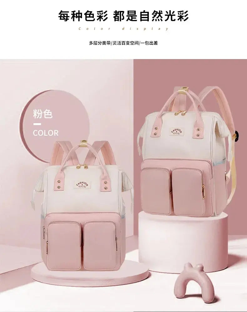 Multifunctional Large-capacity Mommy Bags for Outings Travel Backpack Waterproof Portable Mother and Baby Bag Women's Backpack Nova Trendz