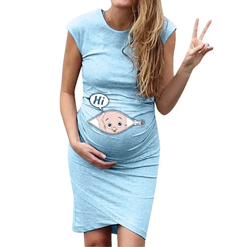 Cute Maternity Dress Loose Casual Dress Women Maternity Clothes Plus Size Pregnant Woman Maternity Dress Nova Trendz
