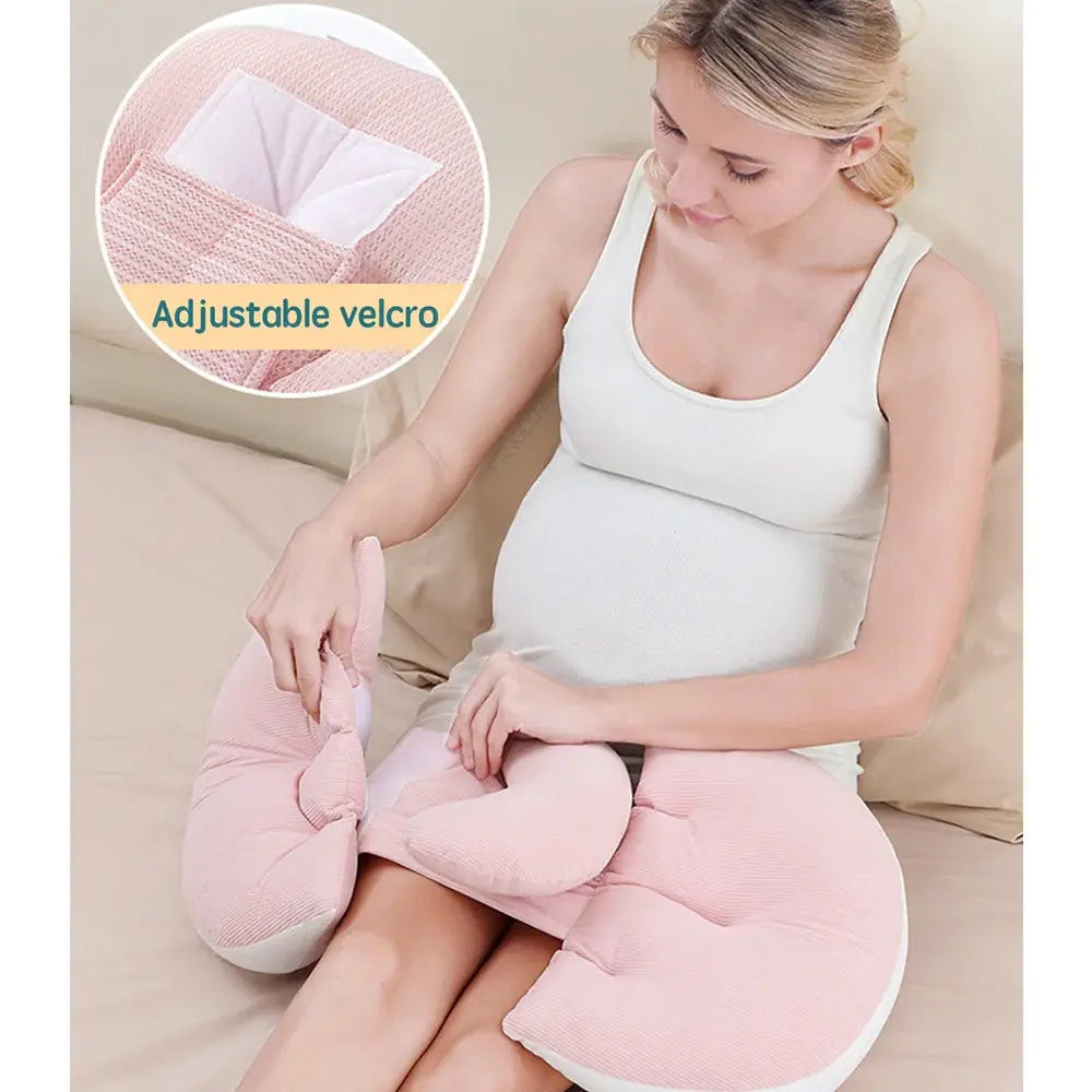 PANGDUBE Pregnancy Waist Support Pillow for Pregnant Women Sleeping Body Pillow Care for Pregnancy Cushion Adjustable Length Nova Trendz