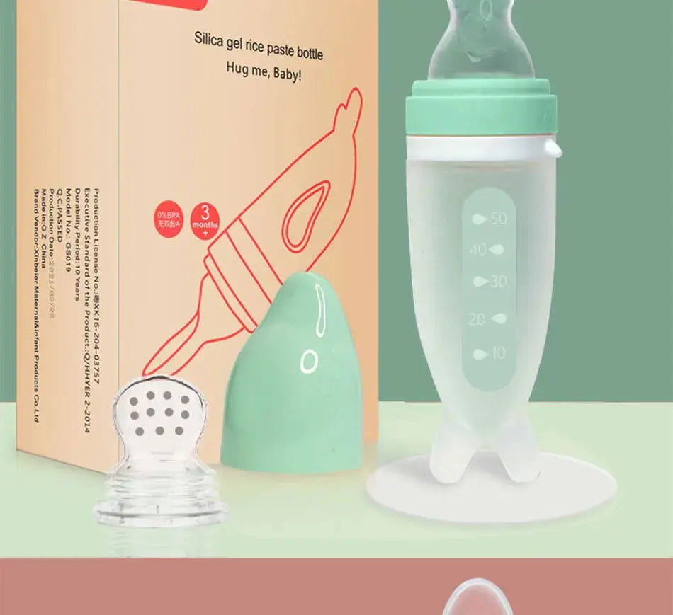 Baby Feeding Bottle Dolphin Silicone Rice Cereal Spoon Newborn Tableware Baby Goods Feeding Spoon Nova Trendz