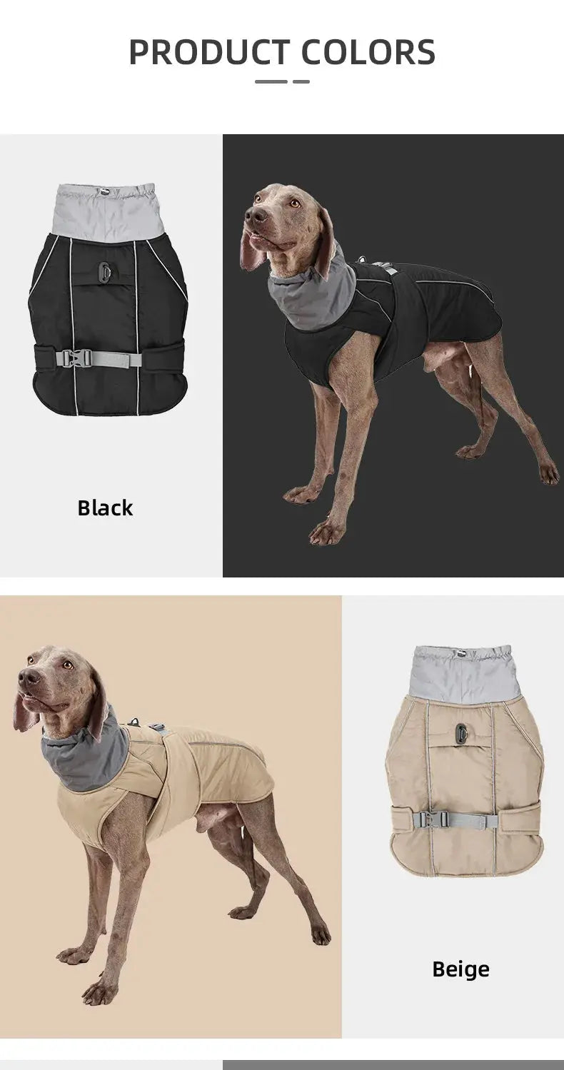 Dog Clothes Luxury Winter Jacket for Small Medium Large Dogs Waterproof Soft Padded Warm Pet Coat Safety Reflective  Dog Outfit - Nova Trendz