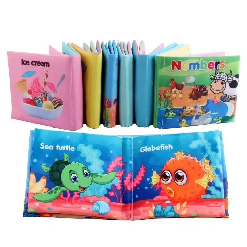 Baby Cloth Books Enlightenment Early Educational Toys Kids Fruits Animal Numbers Food Cognitive Book for Toddlers 12-72 Month Nova Trendz
