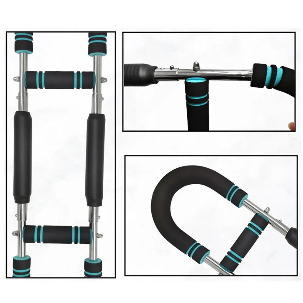 Twister Arm Exerciser with Foam Handle Adjustable Spring Workout Bar Forearm Triceps Chest Expander Portable Fitness Equipment Nova Trendz