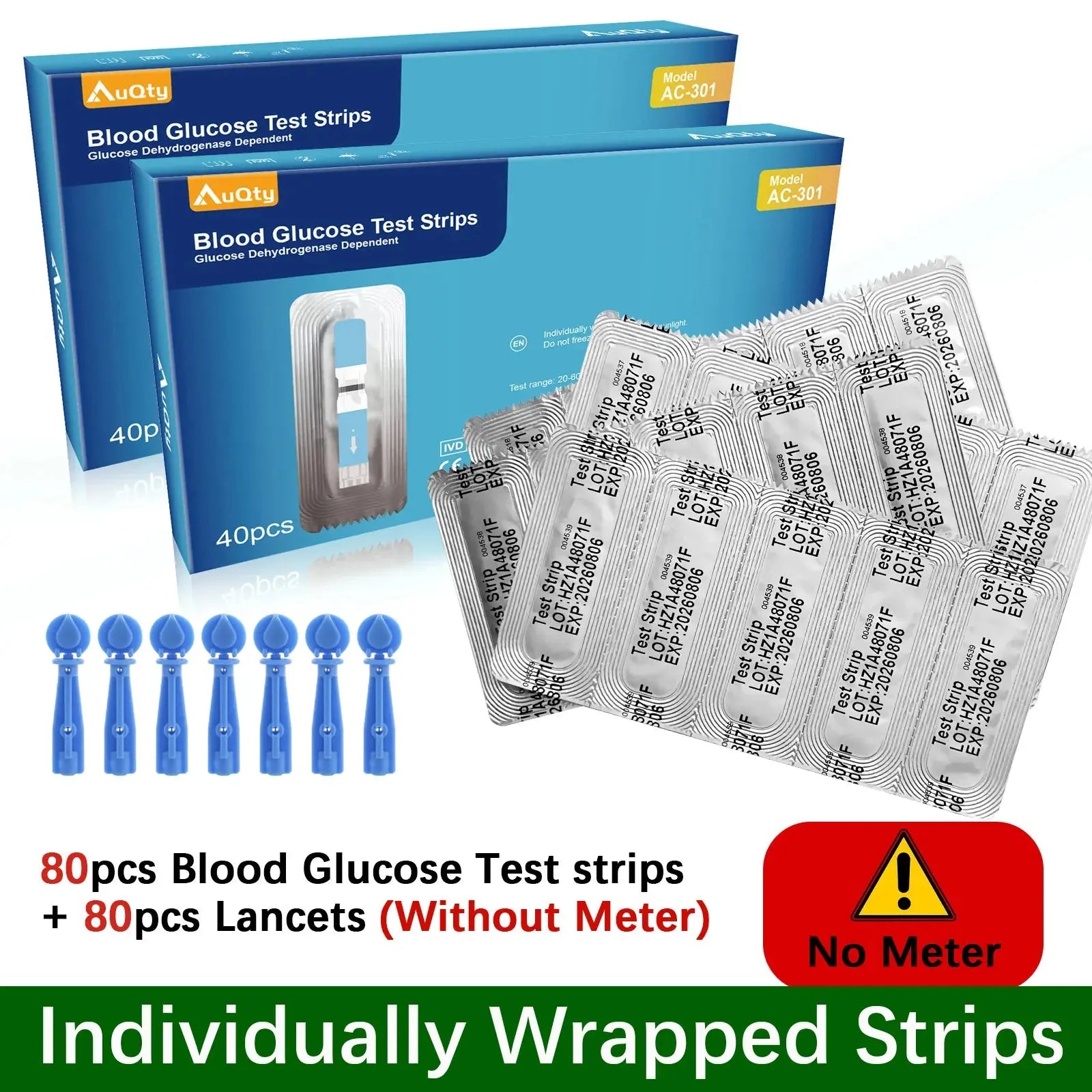 Blood Glucose Meter With Individually wrapped Glucose Test Strip Glucometer Kit Blood Sugar Monitor for Diabetes Fast Result Nova Trendz