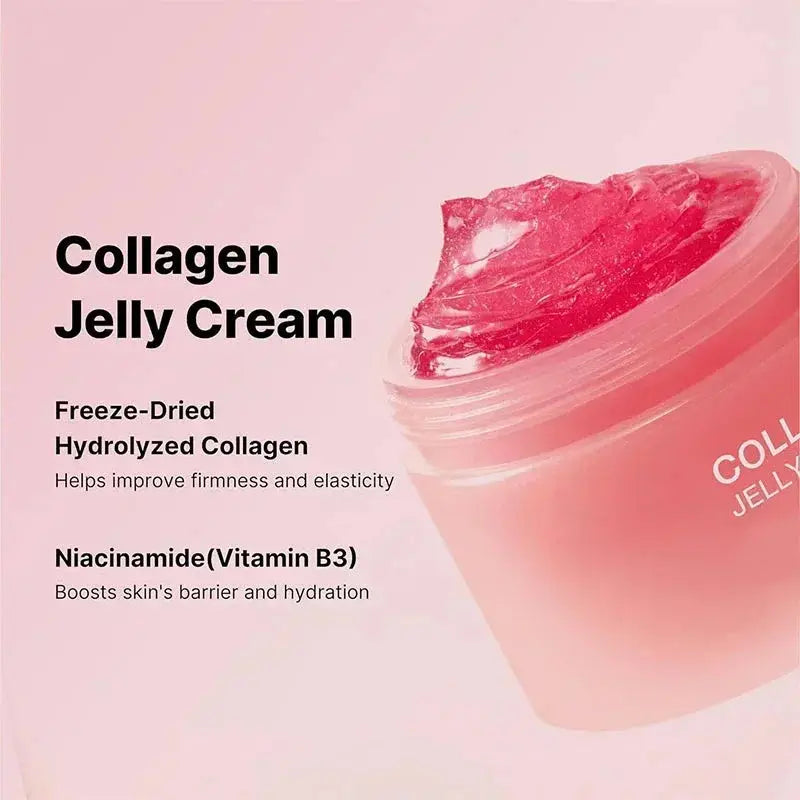Sakura Mask,Collagen Jelly Cream Niacinamide And Hydrolyzed Collagen Strengthen Skin Barrier Lasting Moisturizing Skin Face Care Nova Trendz