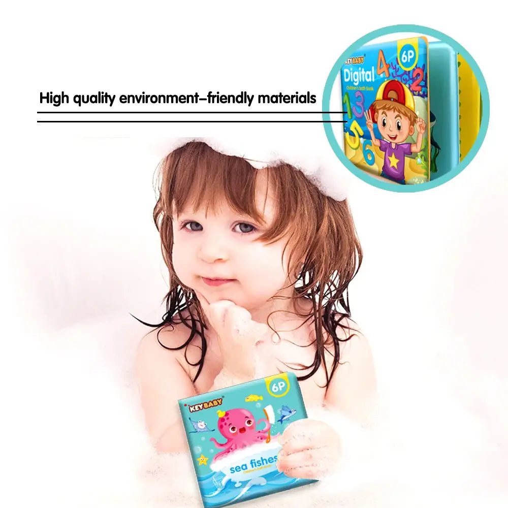 Baby Bath Book Cognitive Early Education Books Unbreakable Children's Enlightenment Object Recognition Educational ToyStory Gift - Nova Trendz