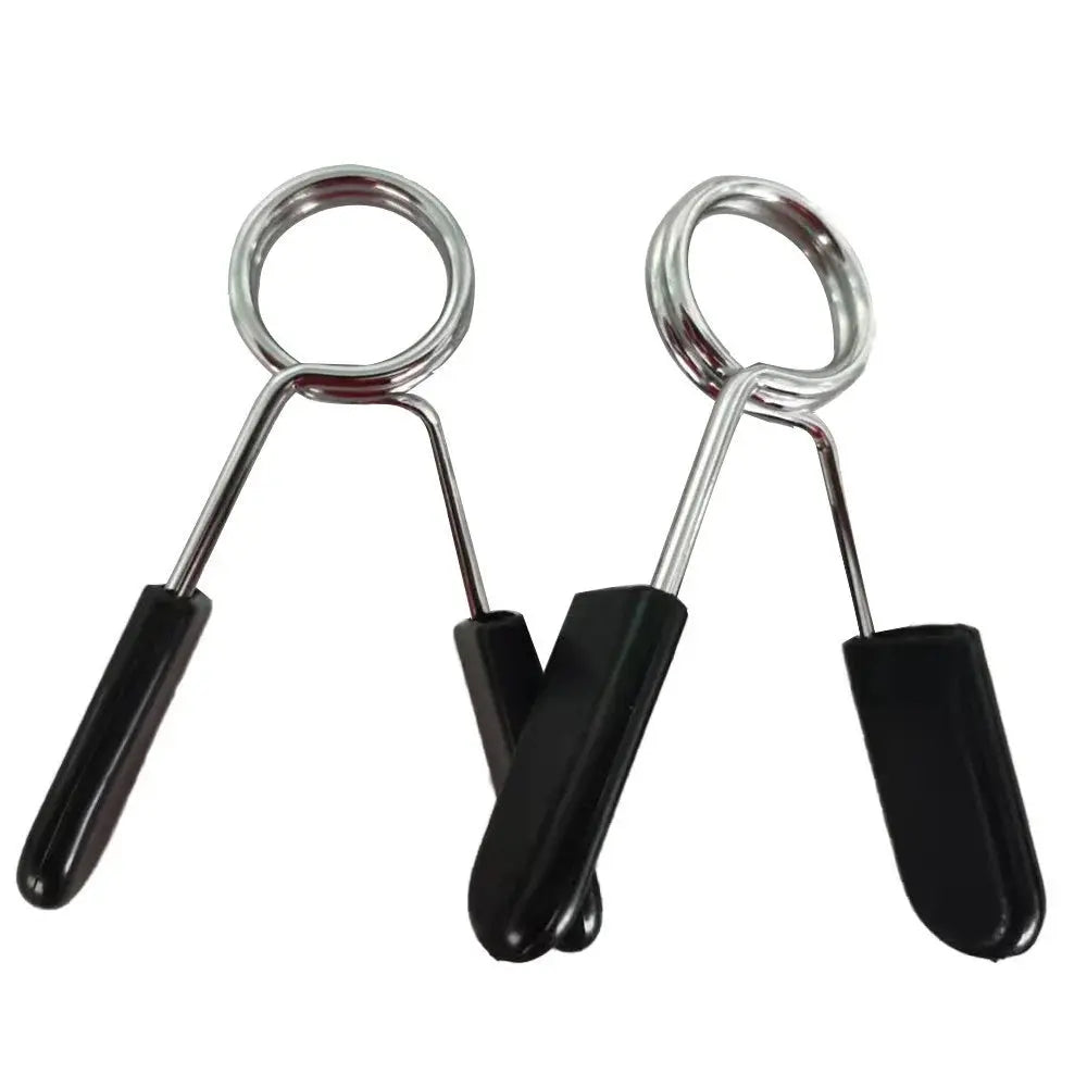 2pcs/lot 25/28/30mm Barbell Clamp Spring Collar Clip Gym Dumbbell Lock Standard Weight Lifting Kit Fitness Body Building Workout Nova Trendz