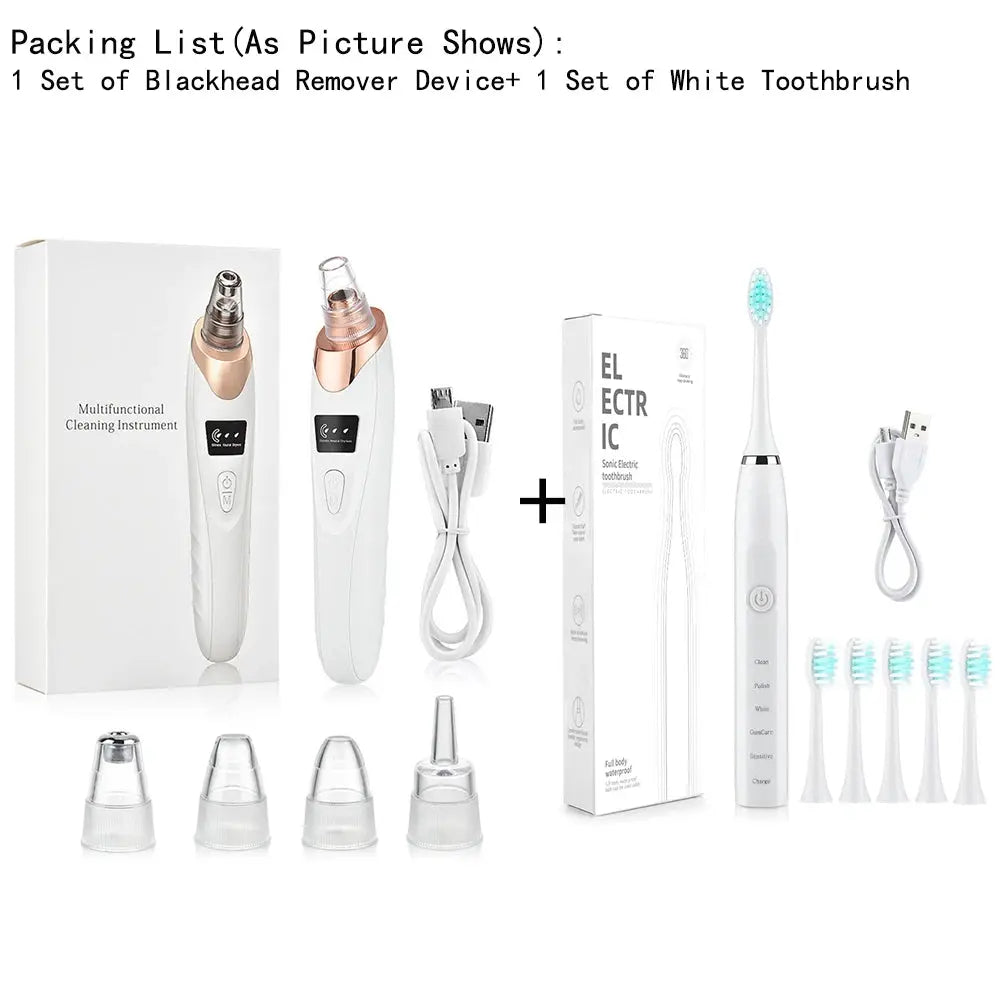 Blackhead Remover Nose T Zone Pore Vacuum Acne Pimple Removal Vacuum Suction Tool Facial Diamond Dermabrasion Machine Face Clean Nova Trendz