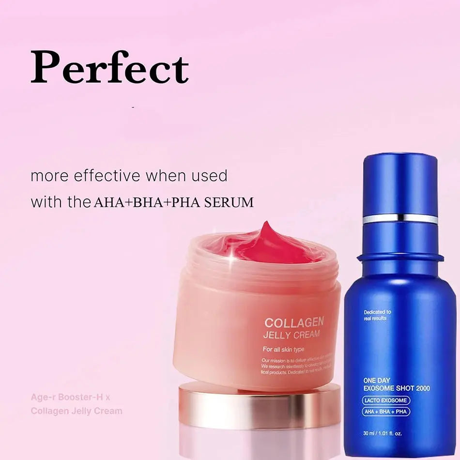 24h Glow & Lifted Collagen Jelly Cream Niacinamide And Hydrolyzed Collagen Strengthen The Skin Barrier And Moisturize The Skin Nova Trendz