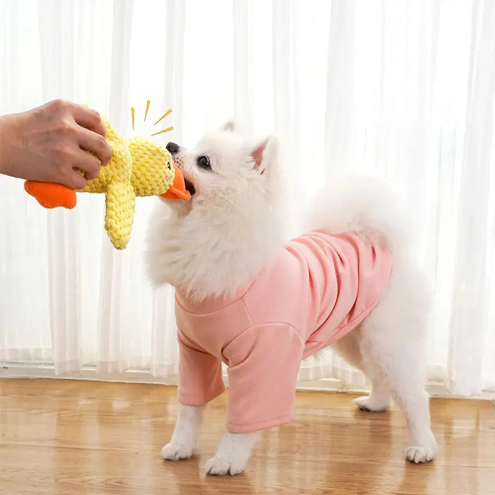 Dog Calming Duck Pet Plush Toy with Quacking Sound Calming Duck Dog Toy Pillow Toy Dog Stuffed Animals Chew Toy for Dogs Nova Trendz