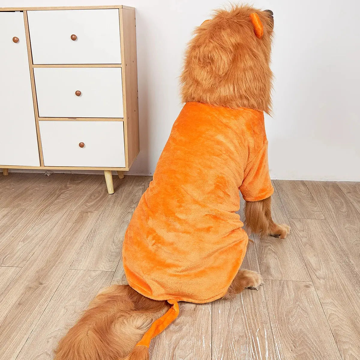 The Lion King Dog Halloween Costume Pet Lion Hoodie for Small Dogs ( Orange) - Nova Trendz