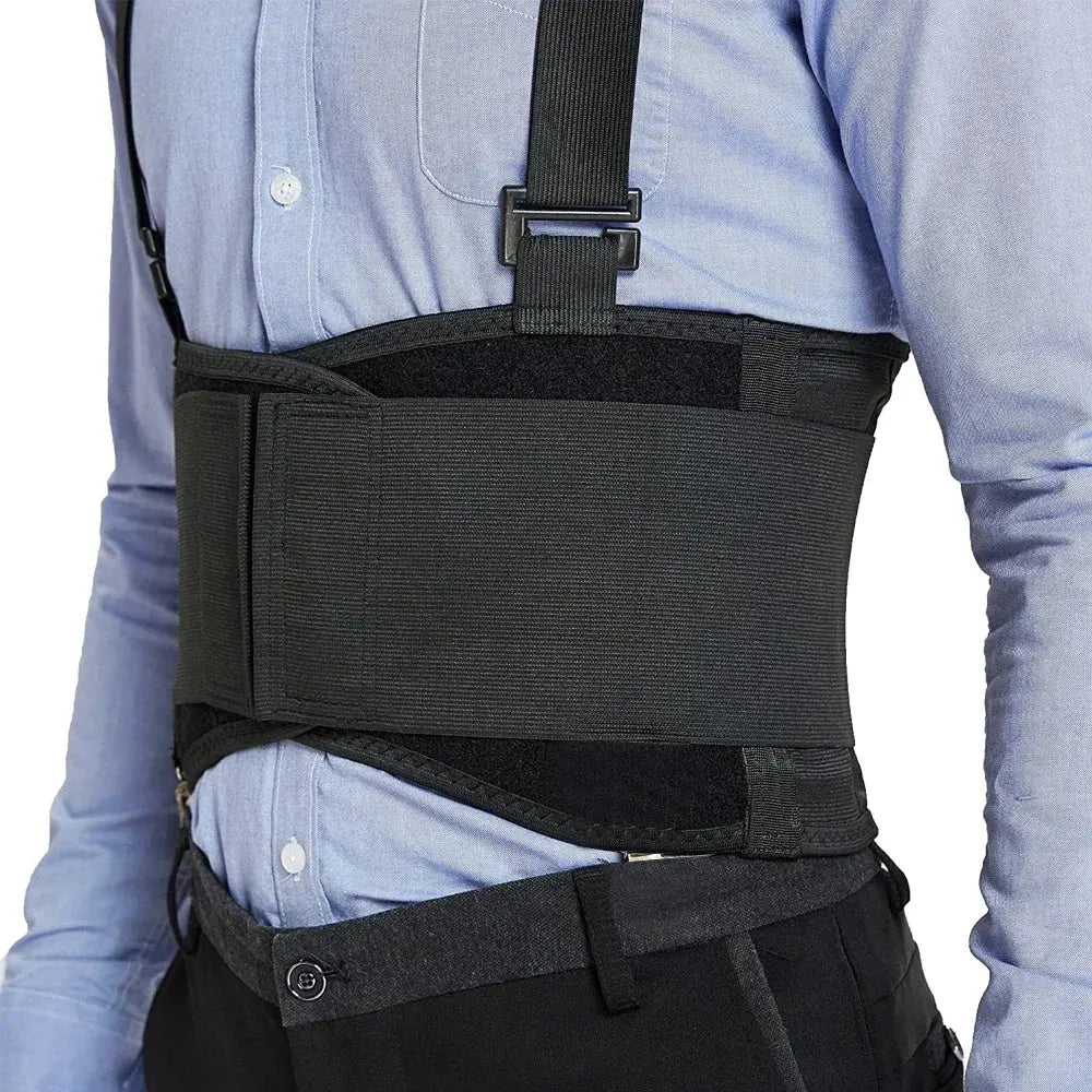1Piece Work Back Brace for Men Women,Adjustable Lower Back Support Belt with Suspenders for Heavy Lifting Safety & Protection - Nova Trendz