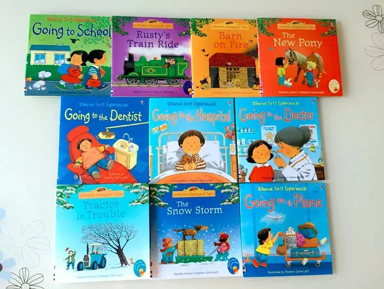 20Books/set 15X15Cm Kids Usborne Picture Books for Children Baby Famous Story English Child Book Educativo Infantil - Nova Trendz