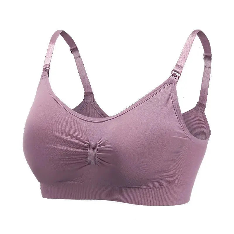 High Quality Maternity Nursing Bras Cotton Breastfeeding Pregnant Underwear Seamless Large Size Breathable Bra Push Up Nova Trendz
