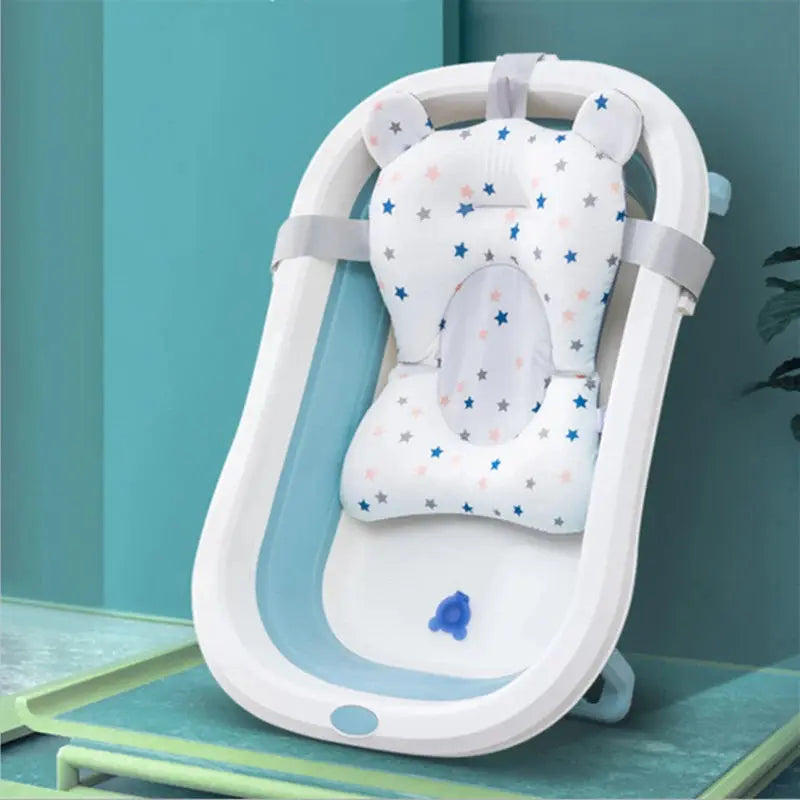 Baby shower lying down, baby shower artifact can sit and lie down, newborn net bag bath pad, bathtub floating pad Nova Trendz