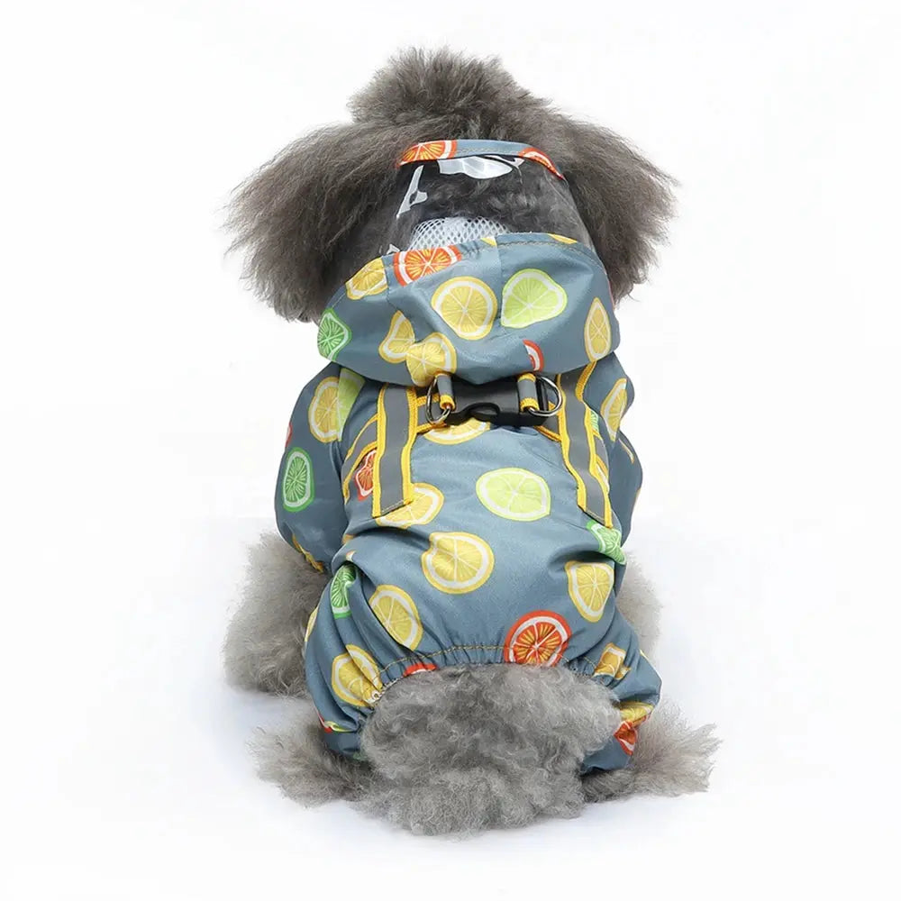 Dog Raincoat Dog Hooded Poncho 4 Legs Dog Rain Jacket with D Leash Ring Waterproof Dog Rain Clothes for Small Medium Dogs Nova Trendz