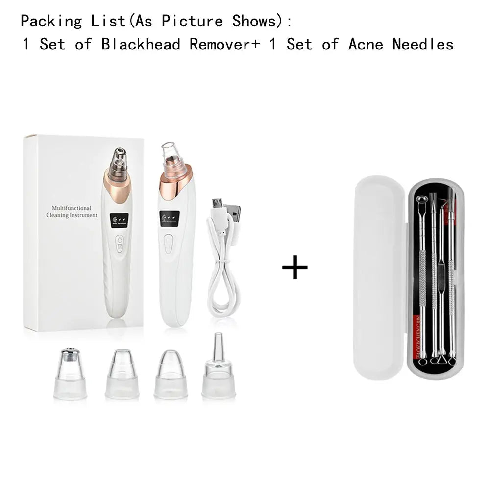 Blackhead Remover Nose T Zone Pore Vacuum Acne Pimple Removal Vacuum Suction Tool Facial Diamond Dermabrasion Machine Face Clean Nova Trendz