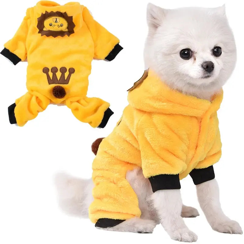 Pet Dog Clothes Soft Warm Fleece Dogs Jumpsuits Pet Clothing for Small Dogs Puppy Cats Clothes Chihuahua Yorkshire Costume Coat - Nova Trendz
