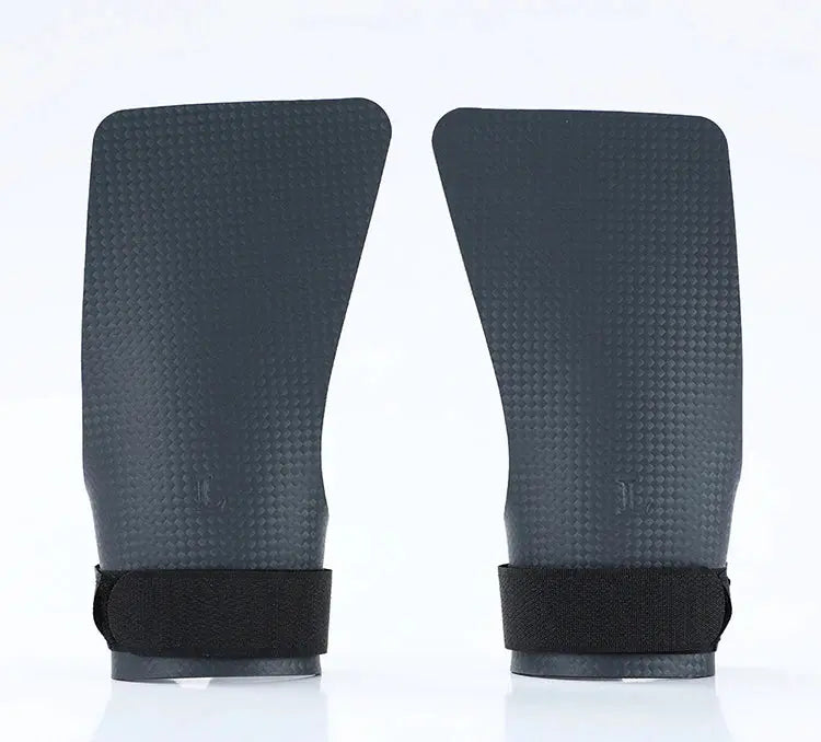 A Pair of Carbon No Finger Hole Hand Grips for Crossfit Pull Ups Cross Training Kettlebell Gymnastics Workout Palm Protector Nova Trendz