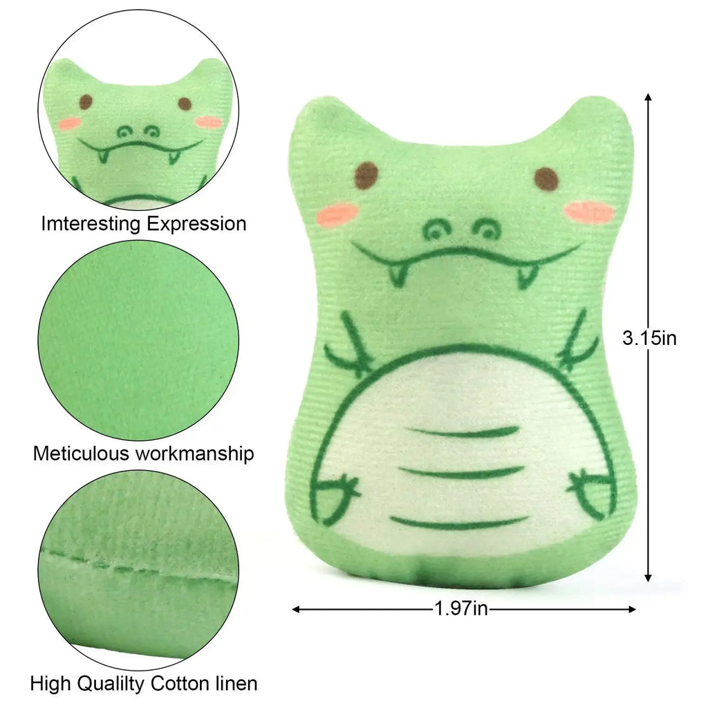 Dorakitten Catnip Toys for Indoor Cats - 5PCS Plush Cat Chew Toys Teething Interactive Catnip Filled Kitten Toy Soft Pet Toy - Nova Trendz