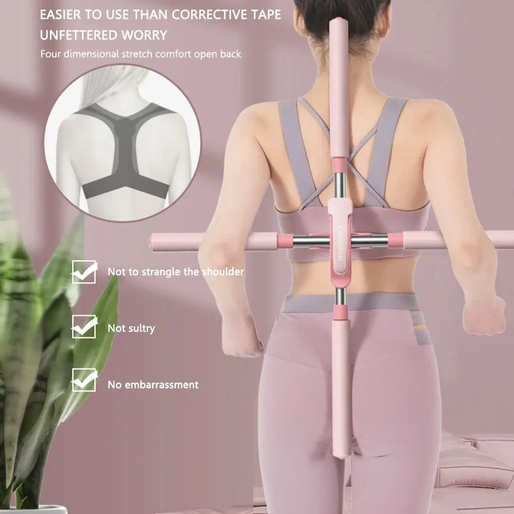 Posture Corrector Standing Training Yoga Posture Corrector Stick Retractable for Adult Child Fitness Exercise Equipment Nova Trendz