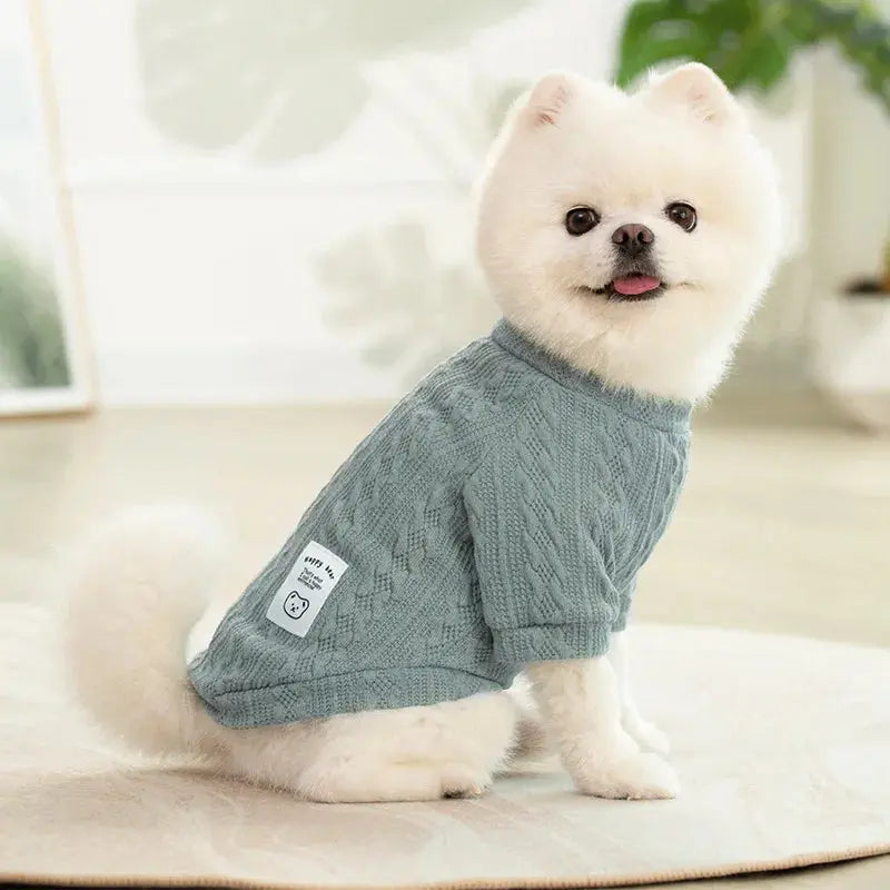 Warm Knitted Dog Sweater Soft Fashion Pet Clothes for Samll Medium Dogs Cats French Bulldog Chihuahua Yorkies Pug Costume Nova Trendz