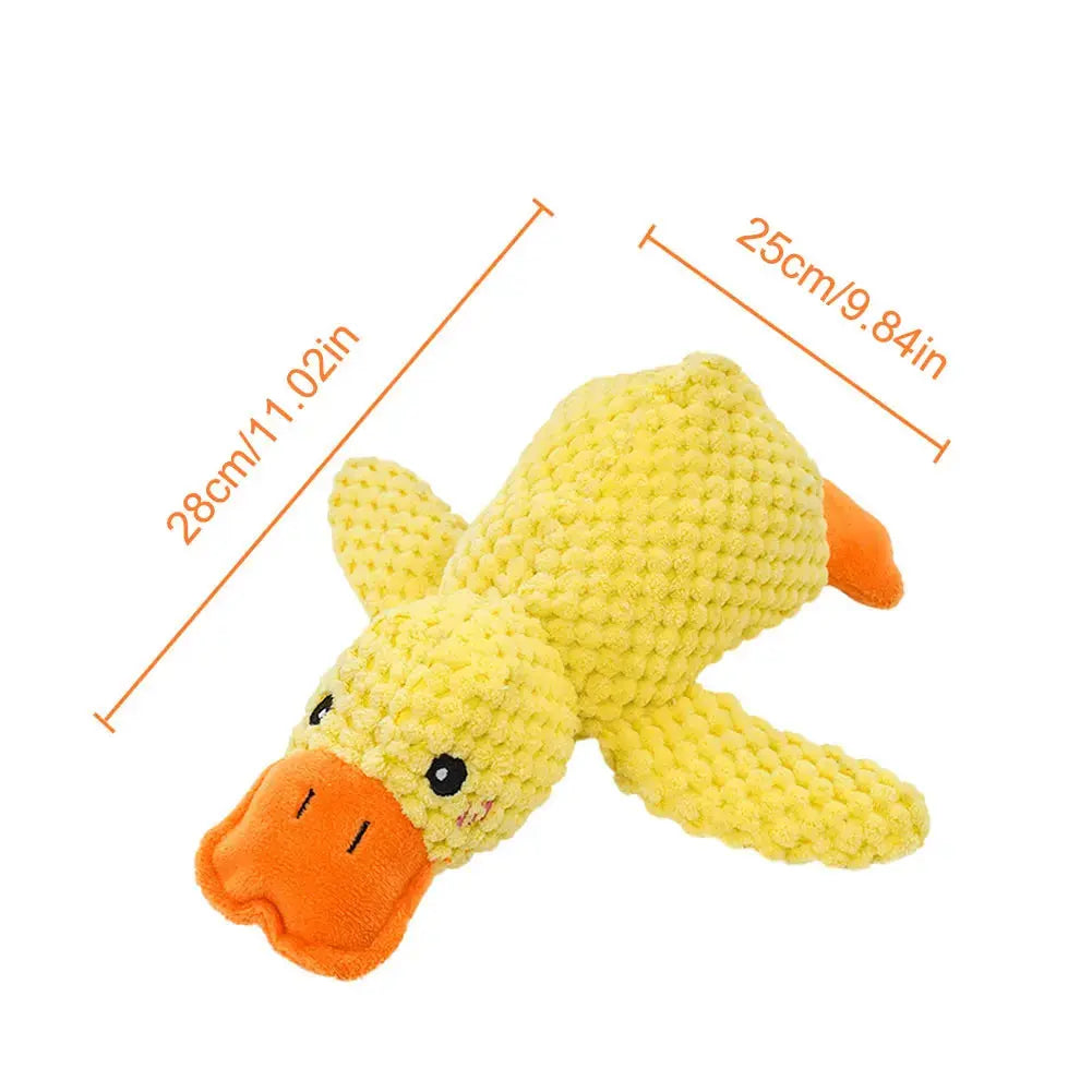 Dog Calming Duck Pet Plush Toy with Quacking Sound Calming Duck Dog Toy Pillow Toy Dog Stuffed Animals Chew Toy for Dogs Nova Trendz