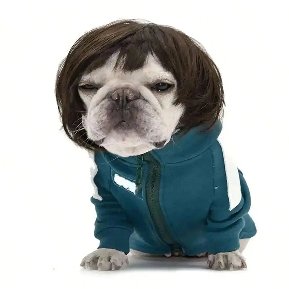 Funny Pet Cosplay Wig Short Dog Costume Wig Pet Decorations Cats Hair Hat Costumes Head Accessories Halloowen Christmas Supplies - Nova Trendz