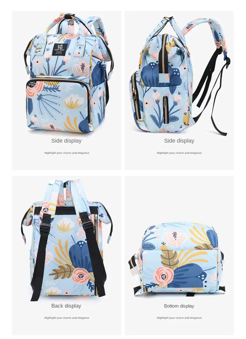 Fashion Print Nappy Backpack Bag Mummy Large Capacity Bag Mom Baby Multi-function Outdoor Travel Diaper Bags for Baby Care Stuff Nova Trendz