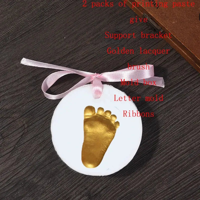 Baby Handprint Footprint Kit DIY Inkless Hand And Foot Art Crafts Ornament Keepsake Capture Memories Hand Foot Nova Trendz