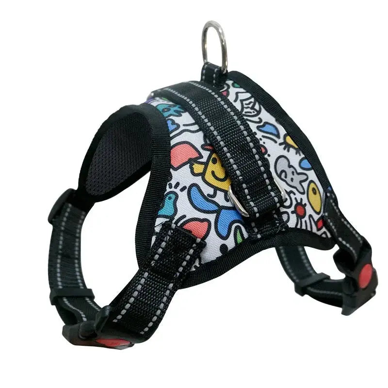 Personalized Dog Harness Nylon Reflective Breathable Pet Harness Vest For Small Large Dogs outdoor Walk Training Accessories - Nova Trendz