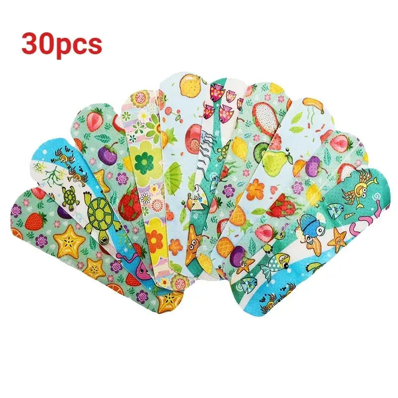 100pcs Cartoon Animal Pattern Waterproof Hemostasis Kids Band Aid Stickers Adhesive Bandage Wound Strips Plasters for Children Nova Trendz