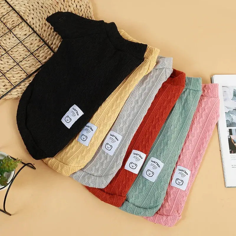 Warm Knitted Dog Sweater Soft Fashion Pet Clothes for Samll Medium Dogs Cats French Bulldog Chihuahua Yorkies Pug Costume Nova Trendz