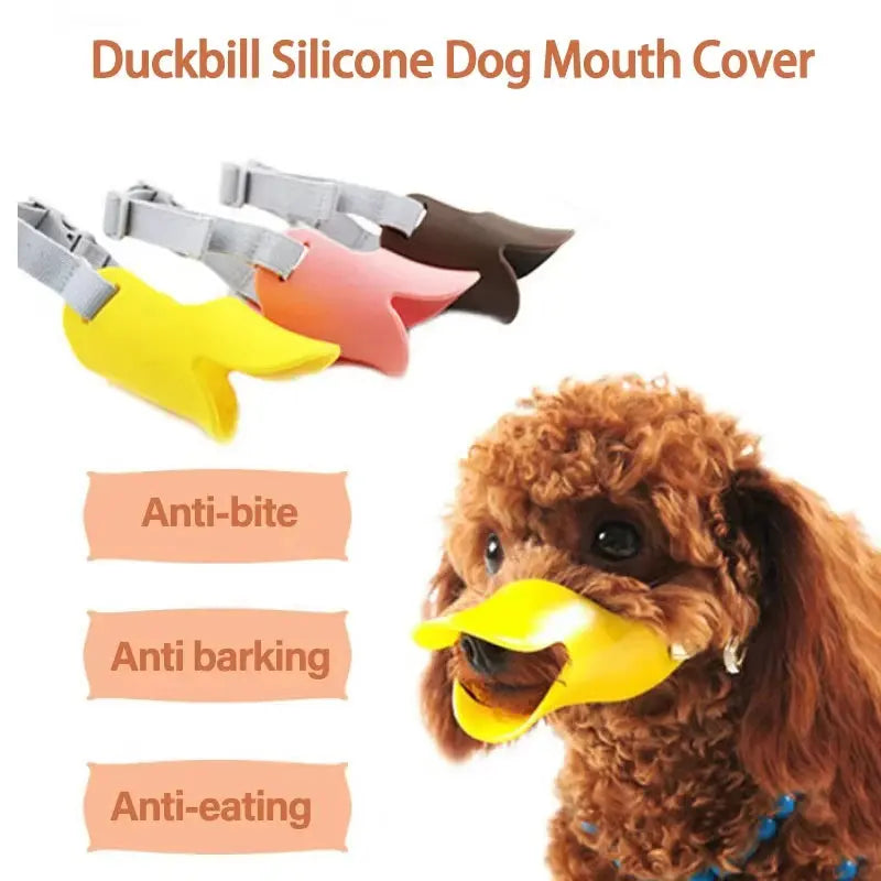 Dog Muzzle Silicone Duck Muzzle Mask for Pet Dogs Anti Bite Stop Barking Small Medium Large Dog Mouth Muzzle Pet Dog Supplies - Nova Trendz