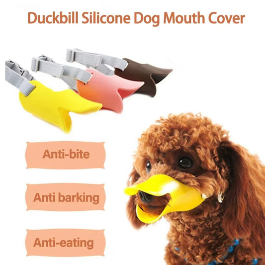 Dog Muzzle Silicone Duck Muzzle Mask for Pet Dogs Anti Bite Stop Barking Small Medium Large Dog Mouth Muzzle Pet Dog Supplies