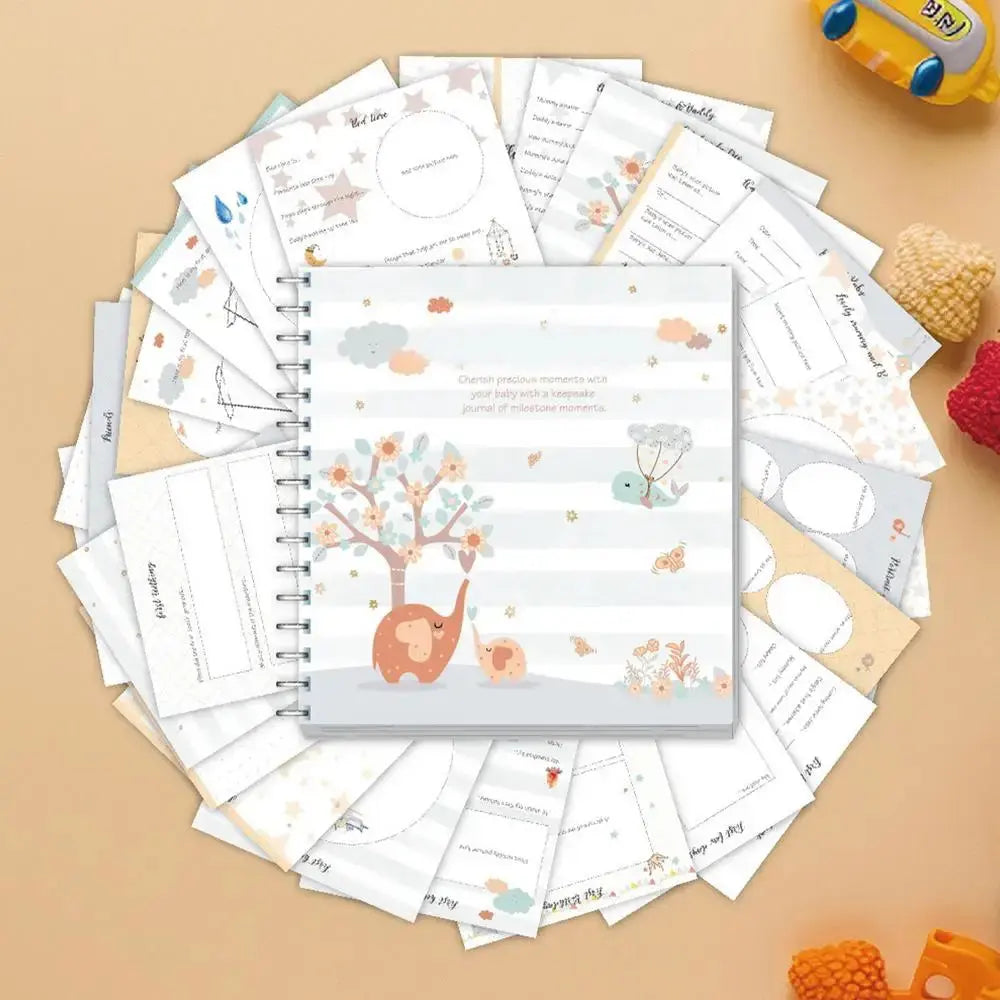 Record Book For Kids Growth First Year Record Book Keepsake Kids Milestones Book Timeless Journal Scrapbook Simple Event Kids Nova Trendz