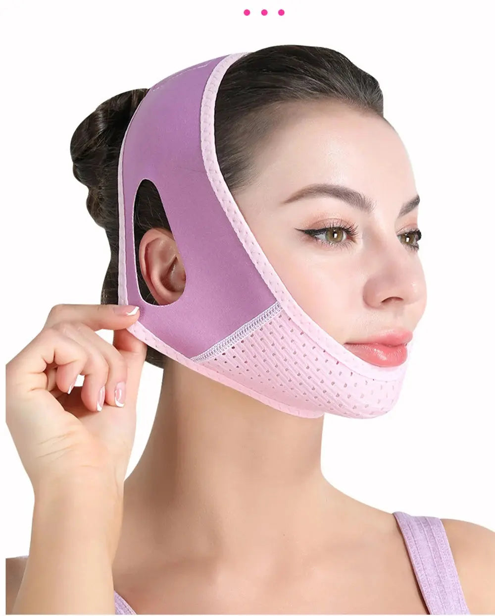 Double Chin Remover Facial Lifting Slimming Bandage V Line Shaped Cheek Face Lift Up Belt Strap Jaw Face Tightening Massagers - Nova Trendz