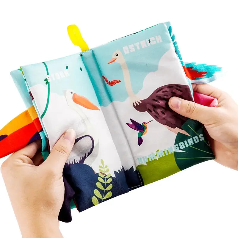 Baby Books Toys, Baby Books 0-6 Months, 3PCS Touch and Feel Cloth Crinkle Soft Books, Toys for 0-3-6-12-18 Months Infant Newborn - Nova Trendz