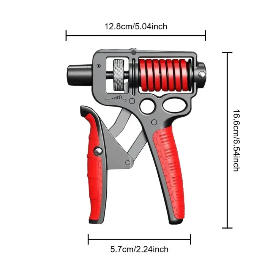 5-165Kg Adjustable Heavy Hand Grip Exercise Strengthener Gripper Finger Expander Arm Wrist Forearm Trainers Fitness Steel Spring - Nova Trendz