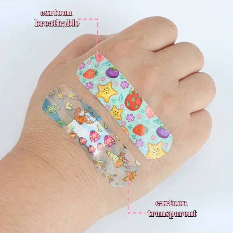 100pcs Cartoon Animal Pattern Waterproof Hemostasis Kids Band Aid Stickers Adhesive Bandage Wound Strips Plasters for Children Nova Trendz