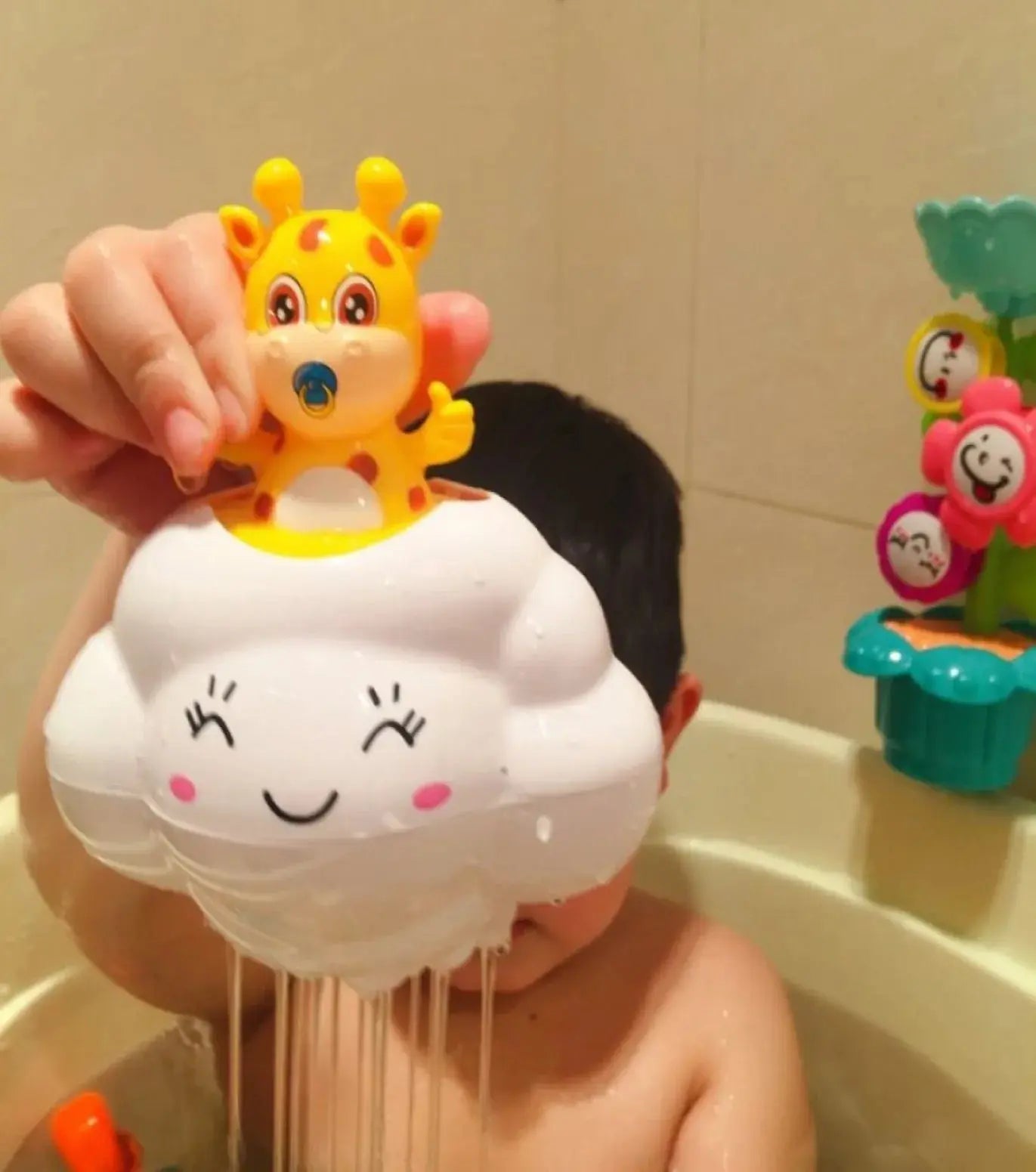 Baby Bath Toy, Bathing Cute Swimming Water Spraying Clouds Shower Bath Toy For Kids Water Playing Toy - Nova Trendz
