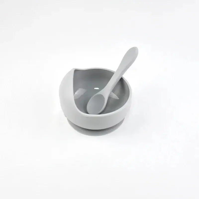 Silicone Baby Bowl Self feeding Training Snail Bowl Infant Anti Drop Sucker Set With Spoon Set Children's Feeding Tableware Nova Trendz