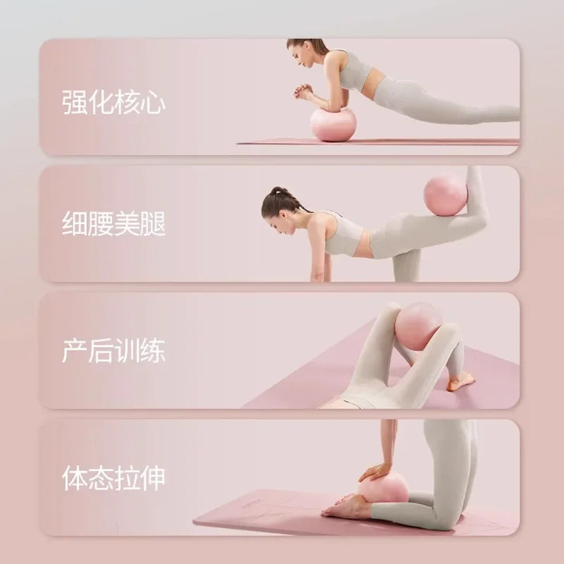 Women Gym Yoga Fitness Ball Thickening Type Anti-explosion Diameter 25 cm Pilates Workout Mini Ball Sculpting Legs And Hips Nova Trendz